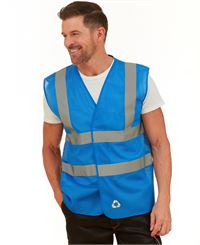GILET ALTA VISIBILITA' IN POLIESTERE RICICLATO